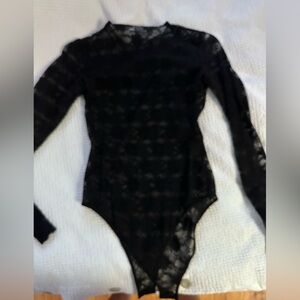Zara Black Lace Bodysuit